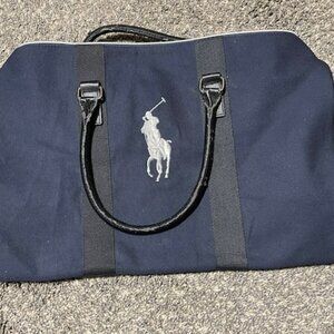 Ralph Lauren BLUE Travel bag with distressed handles